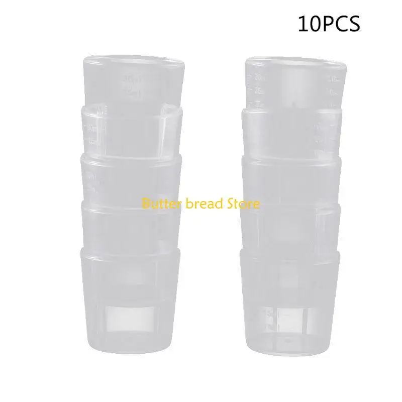 W89C Multipurpose Plastic Mixing Cups reutilizable 30 taza medición para mezclar pintura