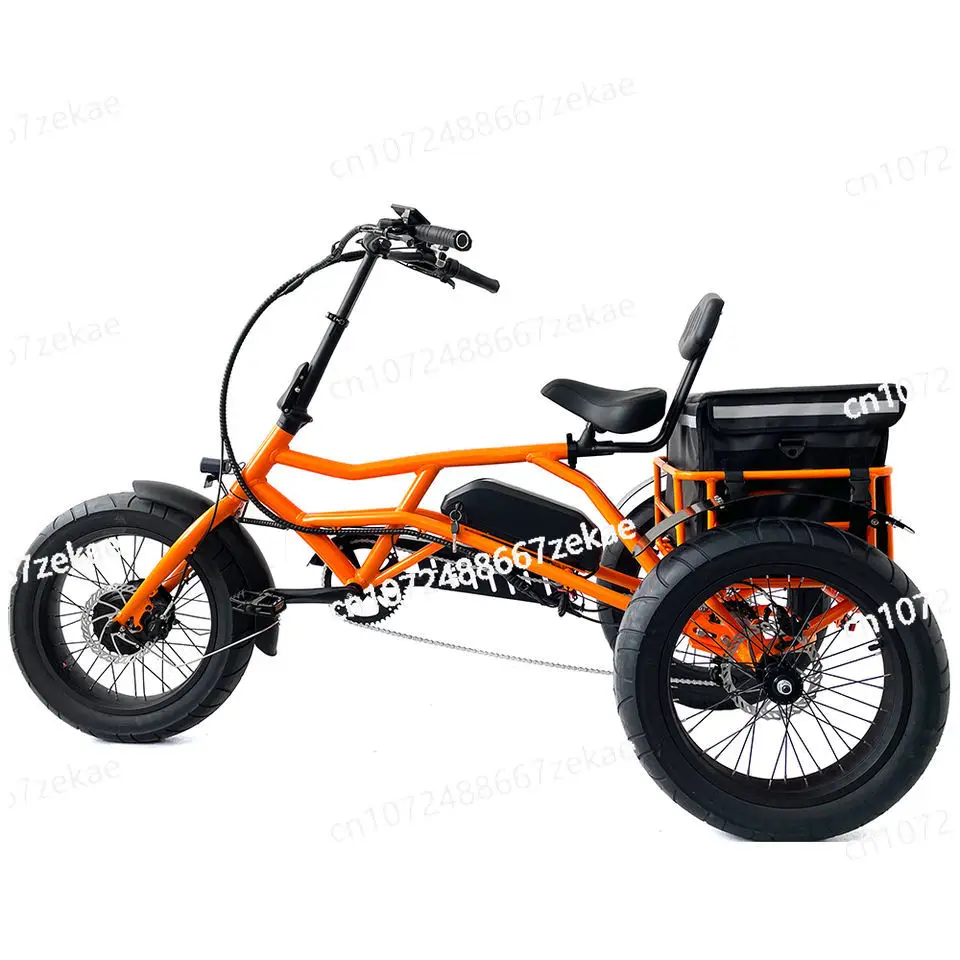 

48V 750w/500W 20" Fat Tire LCD Display Tricycles 3 Wheel Electric Adults Cargo Tricycles Electric Bicycle High Speed