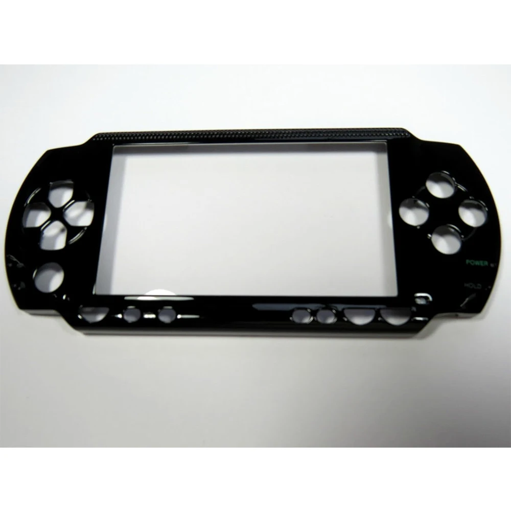 Para psp 1000 psp1000 preto frente faceplate escudo caso capa proctector substituição