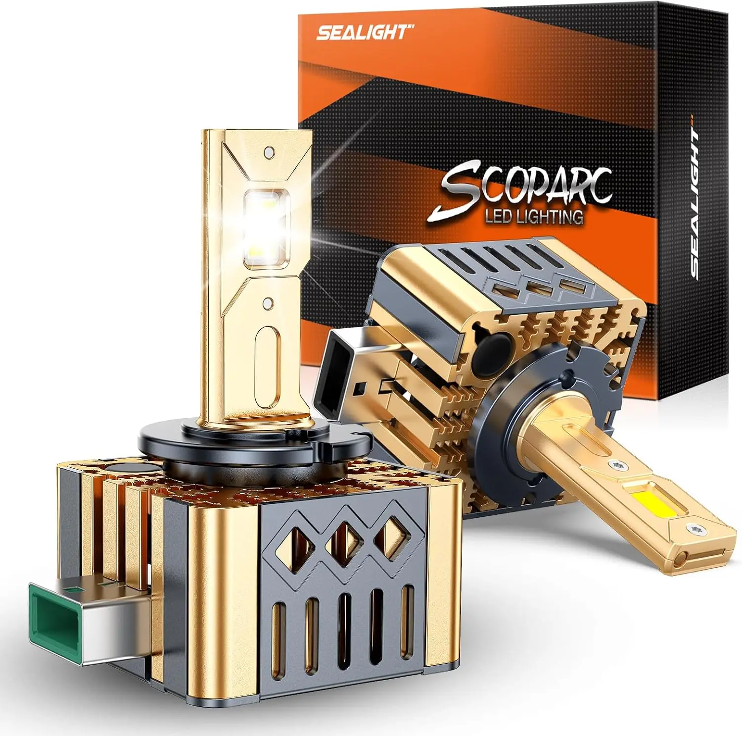 

D3S LED Bulbs, 6000K Cool White 45000LM Ultra-Bright, Plug and Play for HID Replacement, Pack of 2