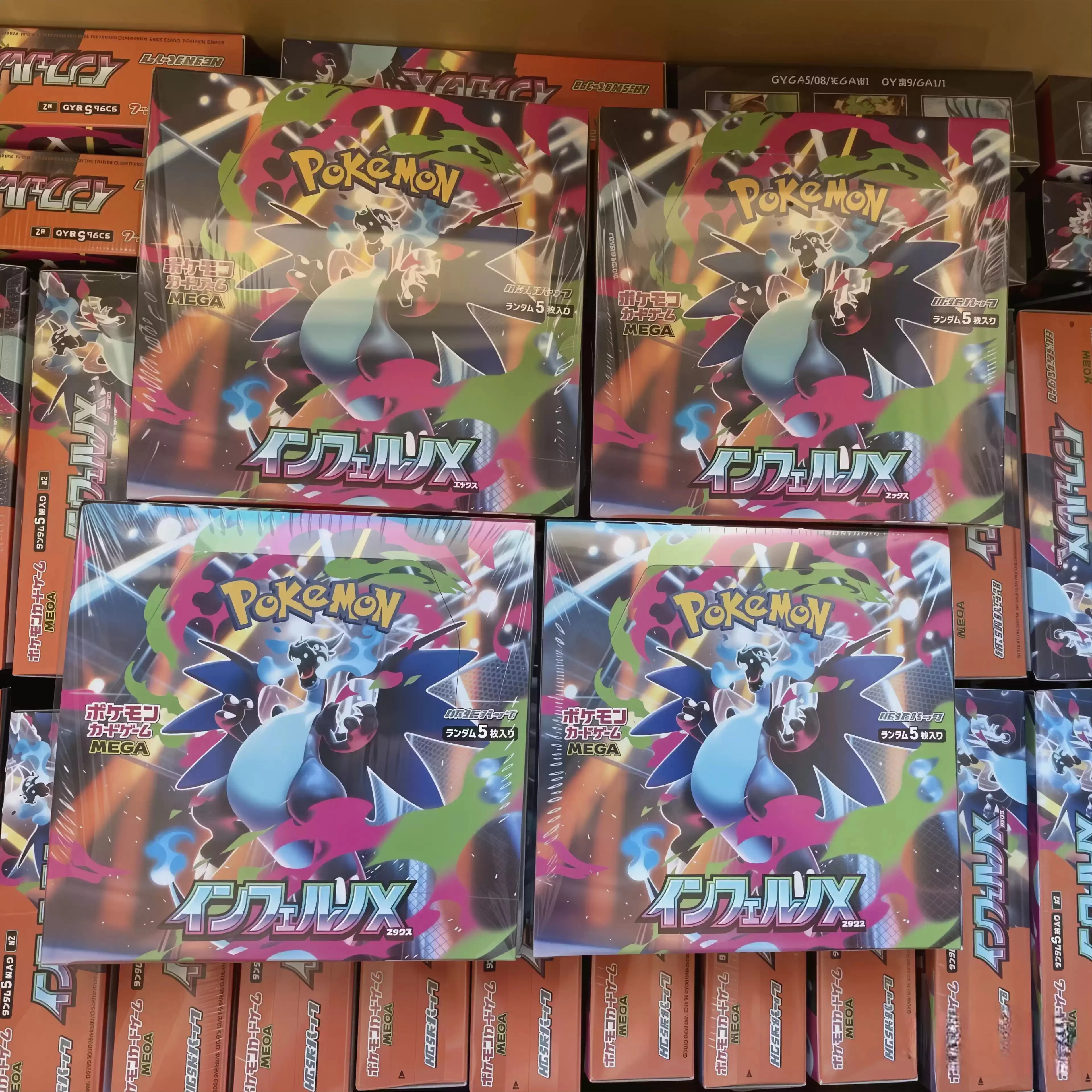 

Pokemon M2 Mega Evolution Fire Dragon Hell Flame Japanese Booster Pack, PTCG Sealed Rare Collectible Card Gift
