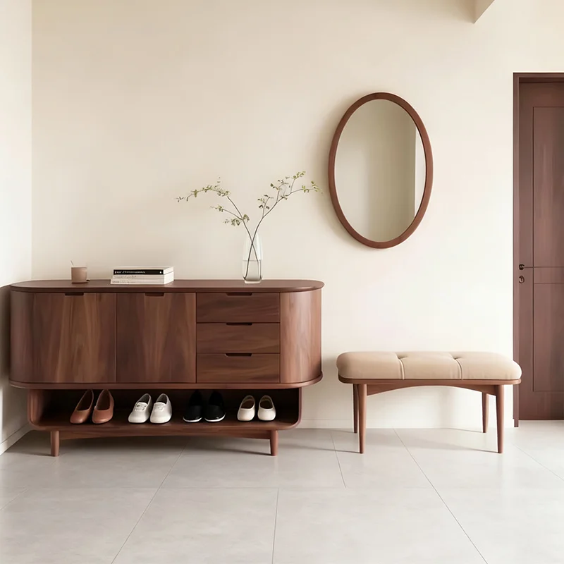 

Organizer Display Shoe Cabinet Vintage Minimalist Wooden Narrow Shoe Cabinet Space Saving Entryway Sapateira Furniture For Home