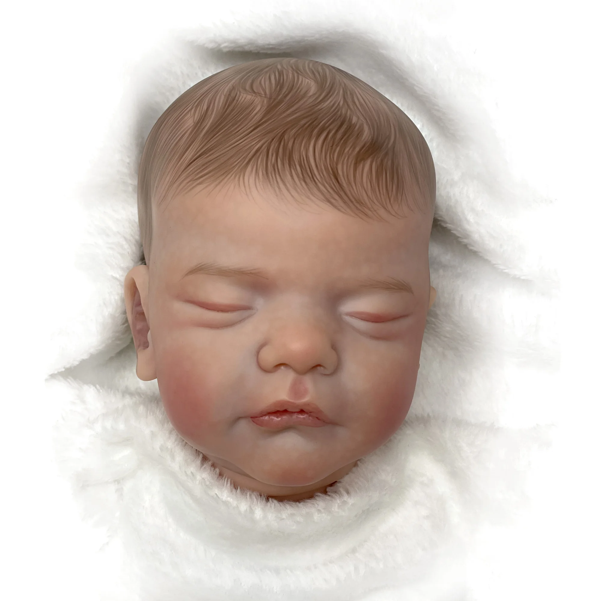18" Sam Reborn Baby Dolls Kits Handmade Painted Unassembled Soft Vinyl Parts Lifelike Reborn Doll Kit Toys For Family