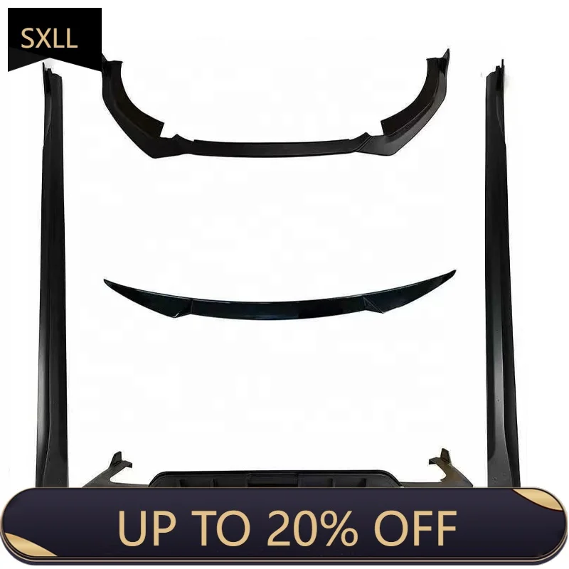 

SXLL 2020-2025 Body kit for front bumper lip rear lip skirt with spoiler high plastic material