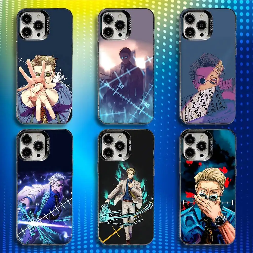 

K-Kento Nanami Anime Phone Case For iPhone 17,16,15,14,13,12,X,8,Pro,Max,Plus,E,SE4,Air,Mini IMD Matte Black