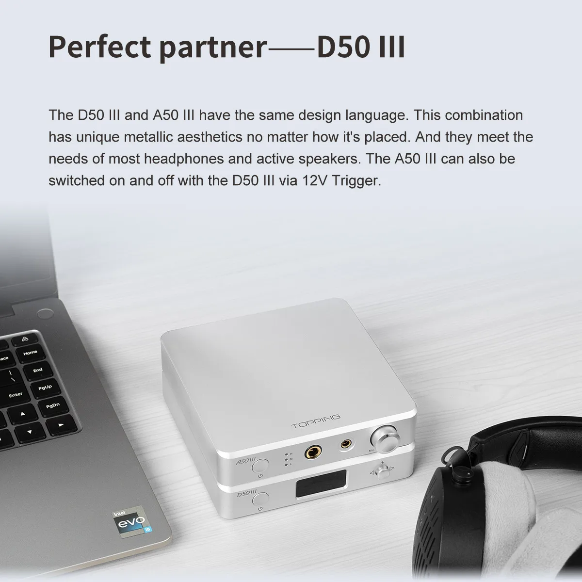 TOPPING A50 III AMP مضخم ضوت سماعات الأذن NFCA وحدات طرف واحد/مدخل متوازن خيال HPA لسطح المكتب