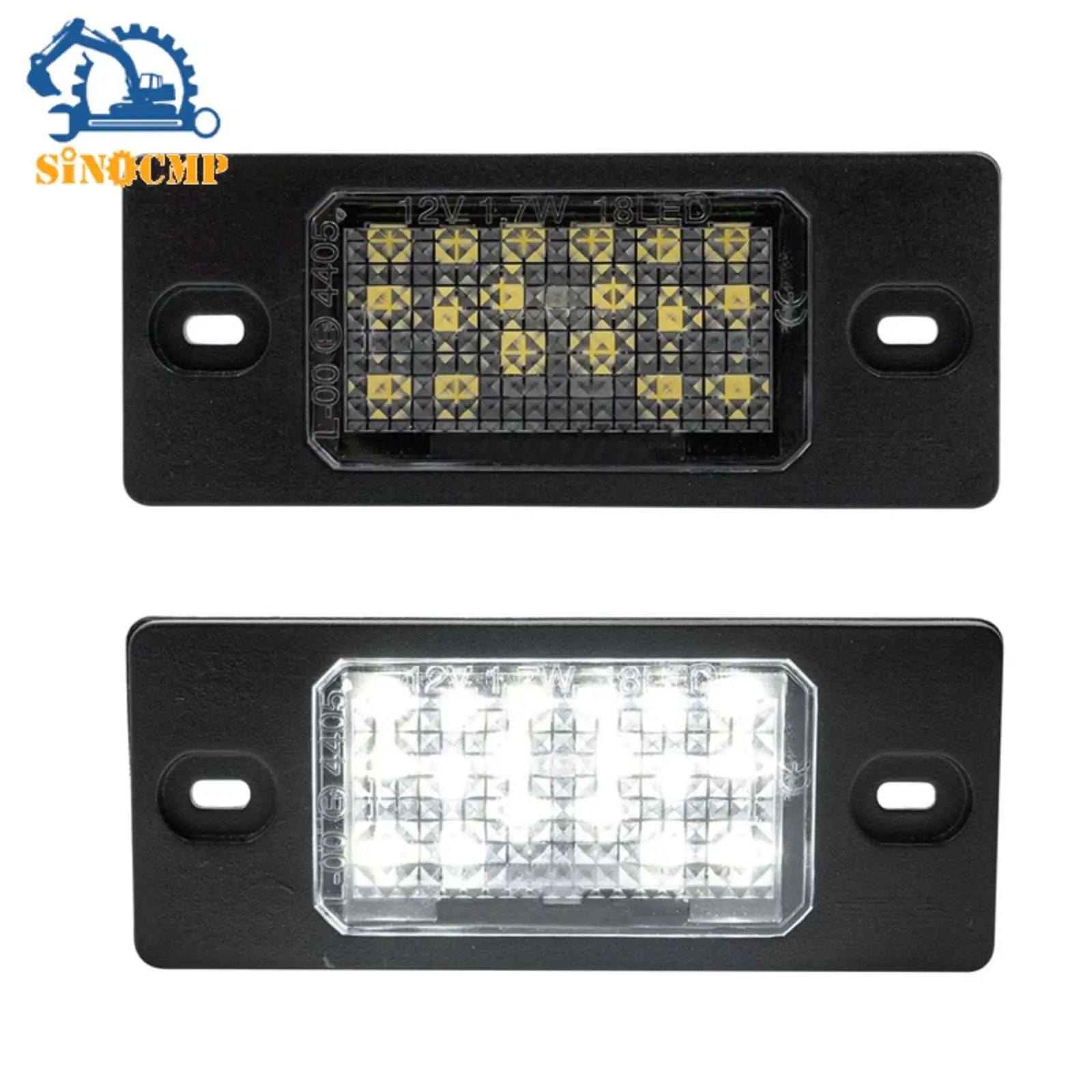 

2 шт. белый светодиодный светильник номерного знака для VW Tiguan 2009 + 7L5943021B 7L5943021C автомобильные аксессуары