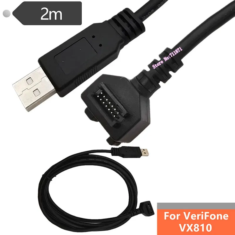 14 P 14 Pin IDC a Usb Cable Line per Verifone scanner VX810 VX820 14 ago IDC a Usb2.0 maschio Scanner gun line per Verifone