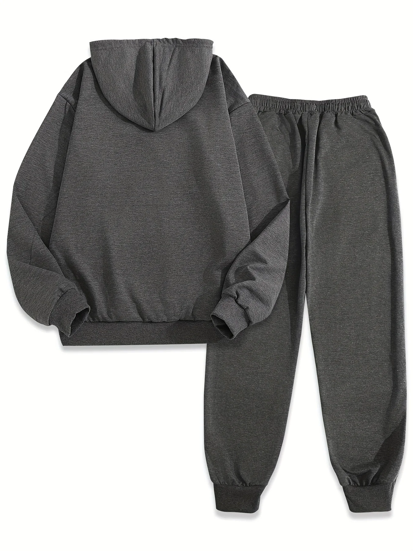 Ensemble sweat à capuche + pantalon de sport pour femmes, Hip Hop Street, décontracté, reine, lettre imprimée, chemise de sport ample, vêtements chauds en polaire, automne