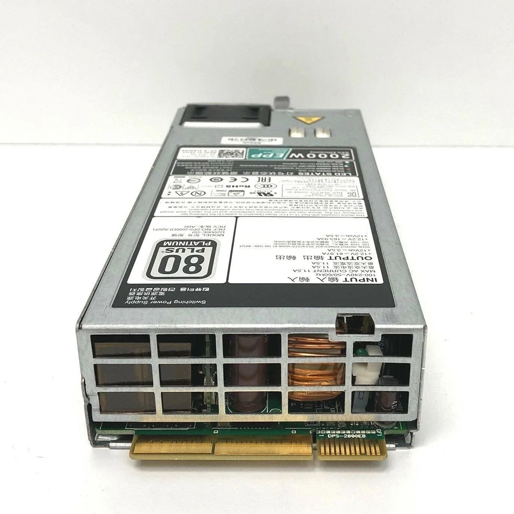 For DELL R740 R840 R940 2000W Power Supply D2000E-S0 MVP7C DPS-2000EB Durable