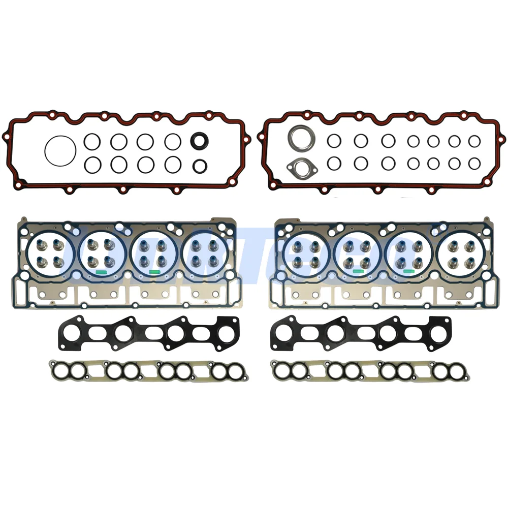 Full Head Gasket Set Bolts Fit 6.0 L T V8 For 2003-2010 Ford F250 F350 F450 E350 E450 F550 Super Duty Turbocharged 6.0L 6.0T