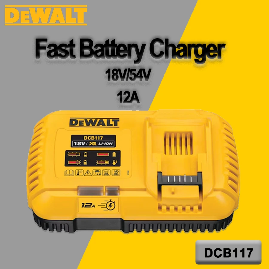 

DEWALT Original Fast Battery Charger 18V/54V 12A for Dewalt Power Tools Universal Rapid Charger DCB117