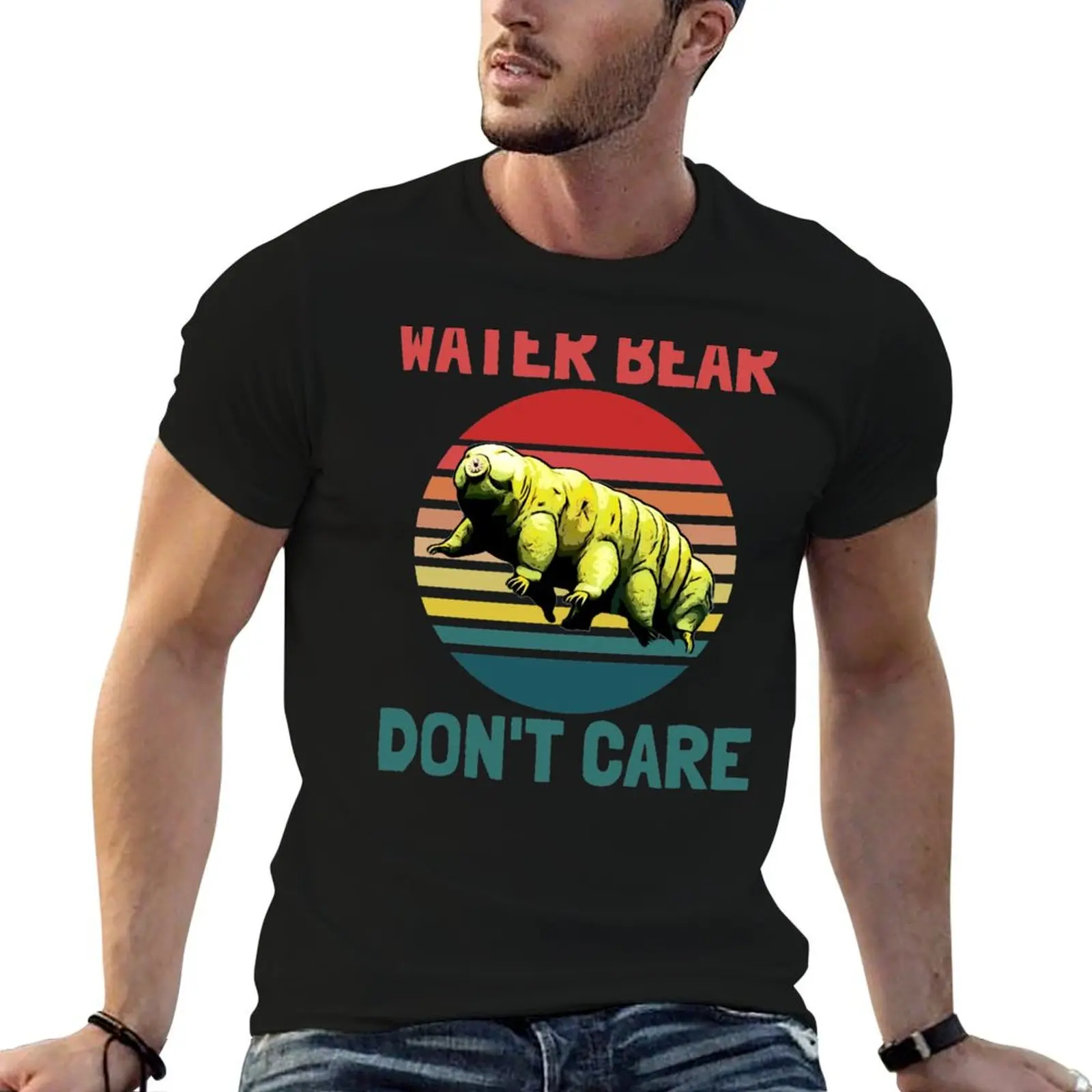 

Water bear don't care T-Shirt man t shirts for men man t shirts graphic t shirts for man cotton T-shirt