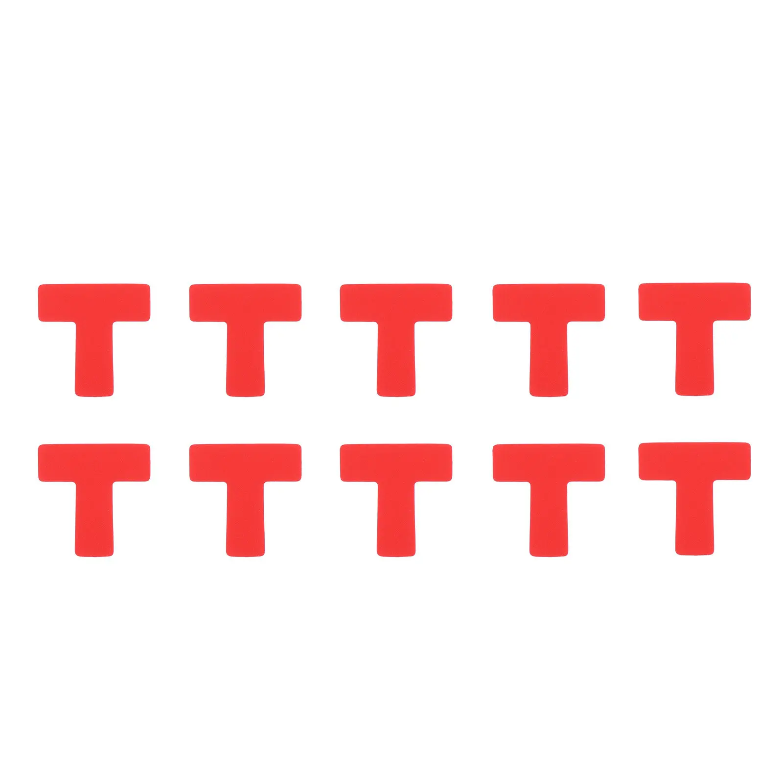 100Pcs Positioning Warning Sign Stickers Self-Adhesive Directional Floor Decals Social Distance Marking Stickers for Indoor