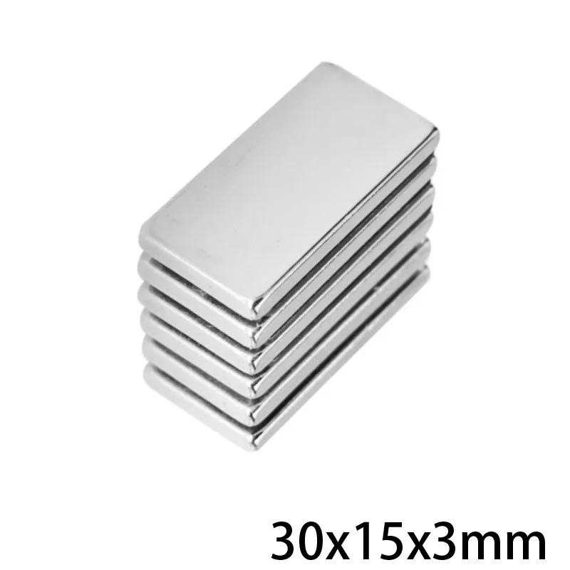 30x15x3mm Strong Powerful Quadrate Magnet 30*15*3 For Home Refrigerators, Offices DIY 30x15x3mm Block Magnets