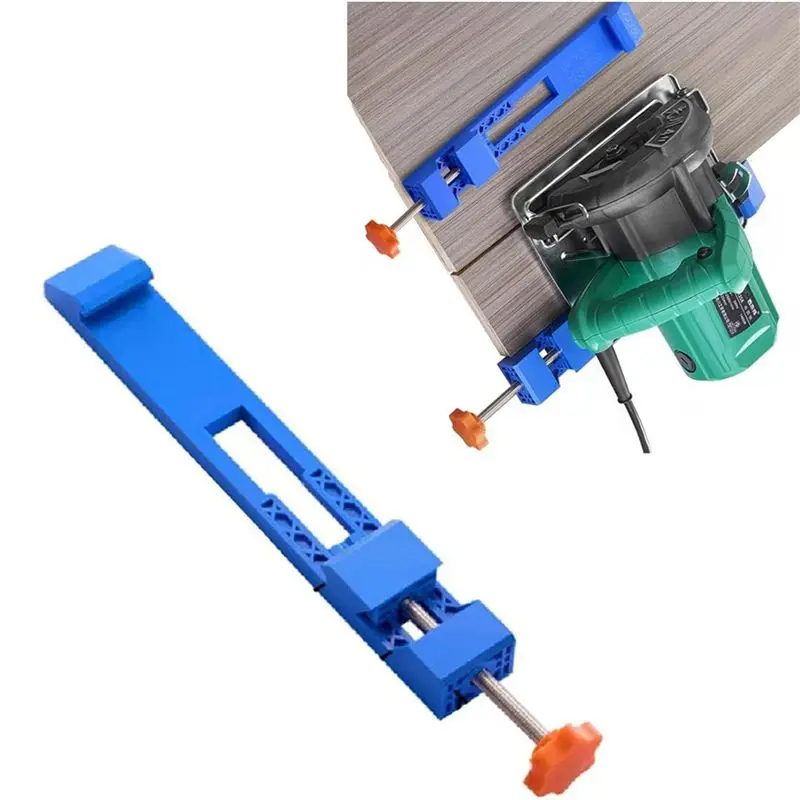 ABWZ-Adjustable Cutting Machine Base Guide,Electric Circular Saw Milling Positioning Clamp, Precision Wood Cutting Guide 2Set