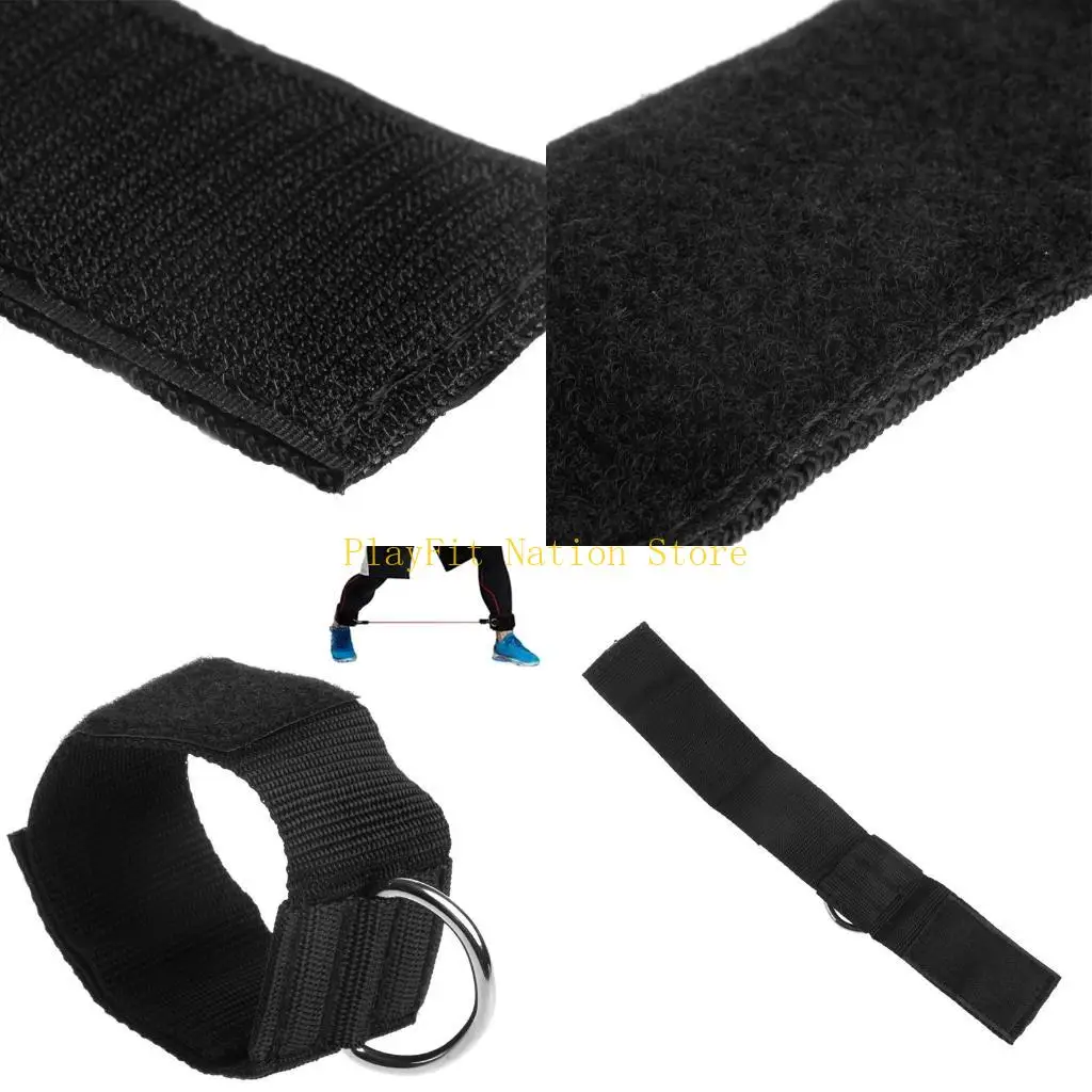 

242F Fitness D-Ring Equipment Gym Ankle Strap Padded Double D-ring Adjustable