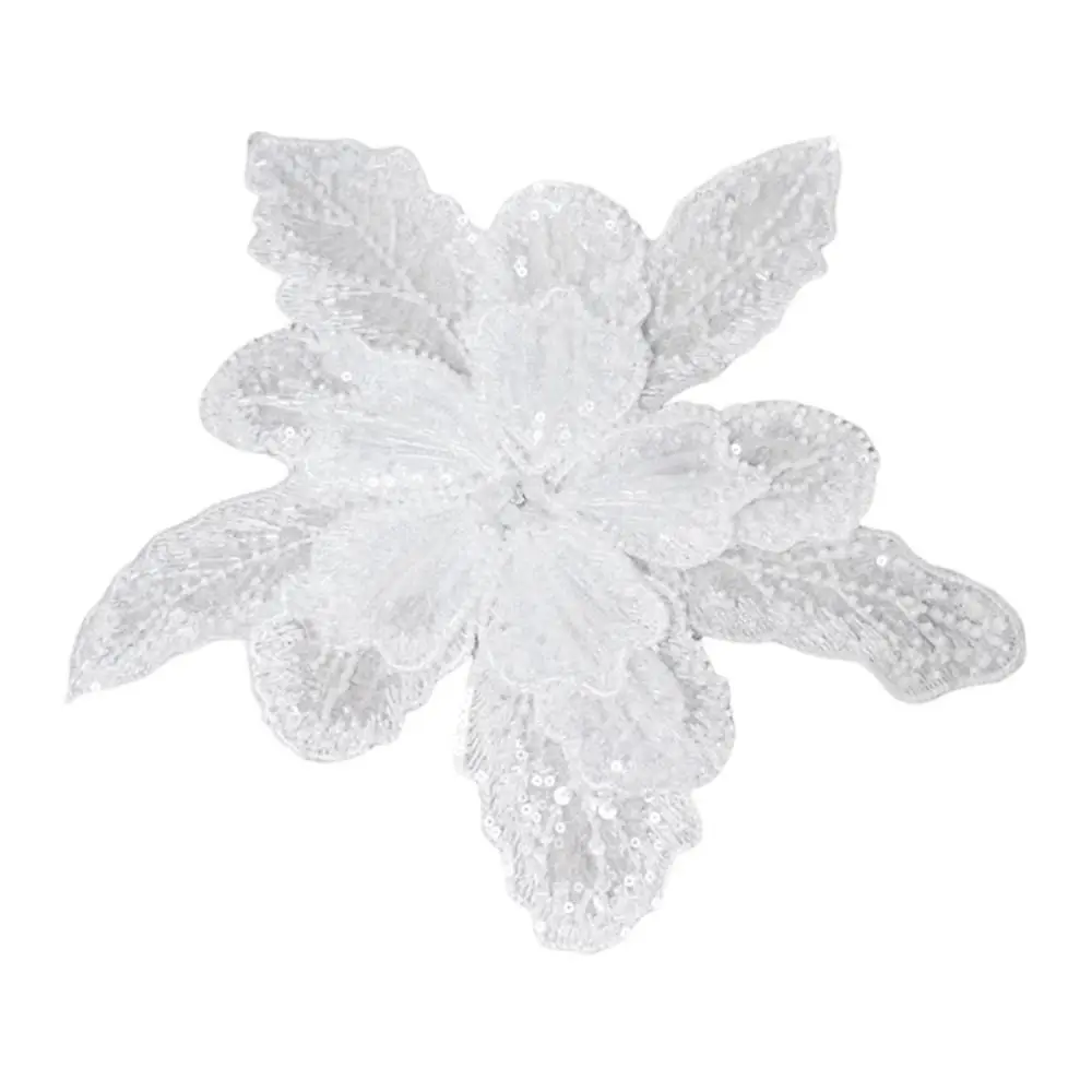 

Multi-layer Flower Brooch White Sequin Beaded Three-dimensional Flower DIY Clothing Decoration Sweater Coat Accessories Women