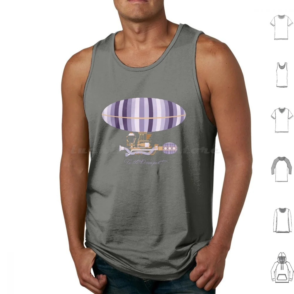 To The Dreamport! Tank Tops Vest Sleeveless World Retro World Figment Imagination Retro Walt World Figment Figment