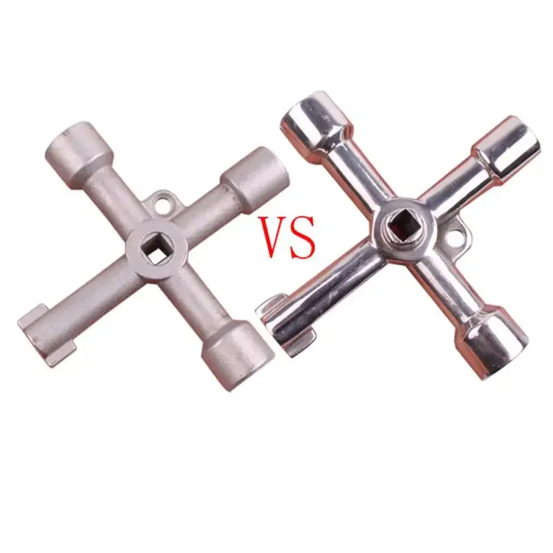 1PCS Multifunction 4 Ways Universal Triangle Wrench Key Plumber Keys Triangle For Gas Electric Meter Cabinets Bleed Radiators