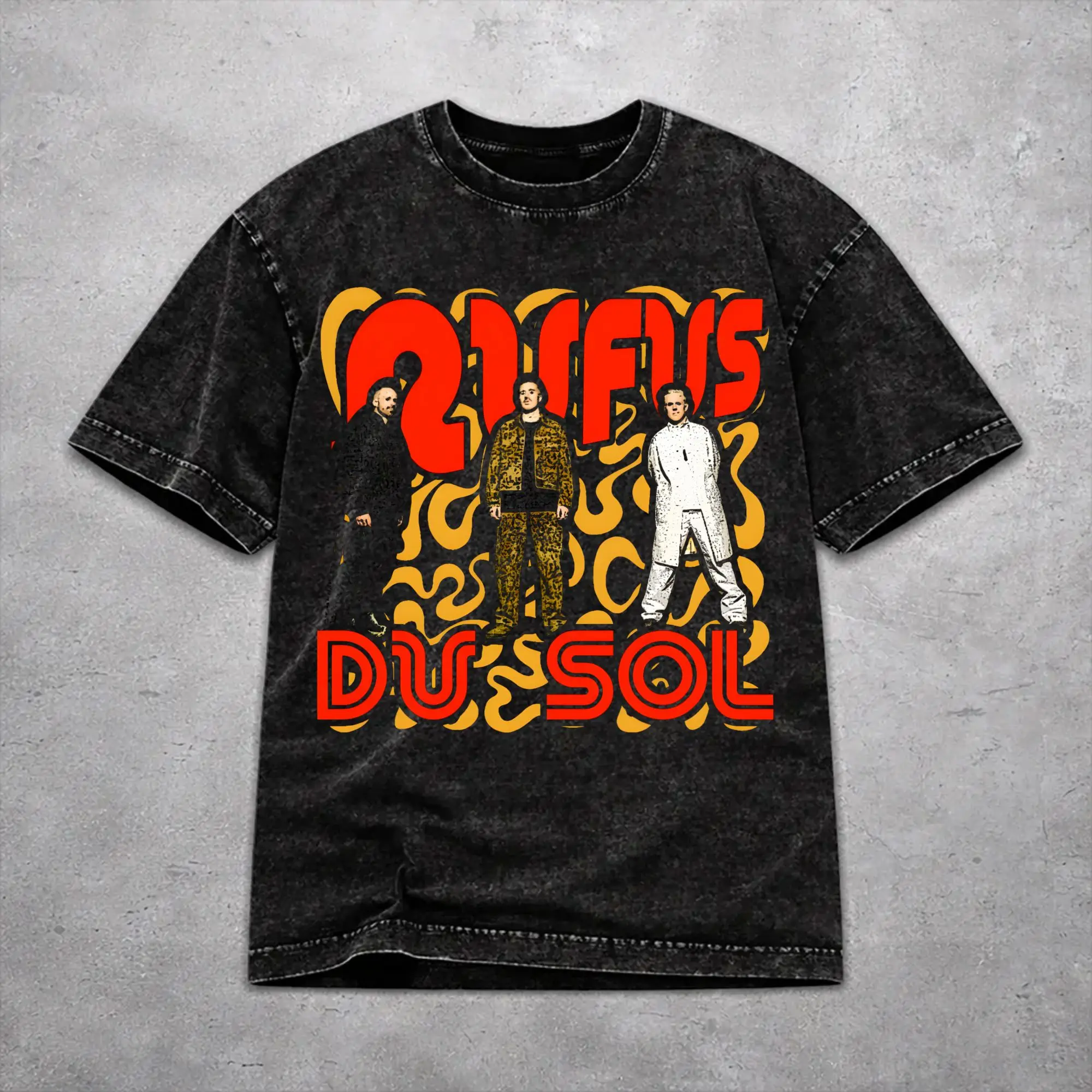Rufus Du Sol 2026 Concert Shirt Vintage Washed Style For Men Women 100% Cotton T-Shirts Tee Clothing