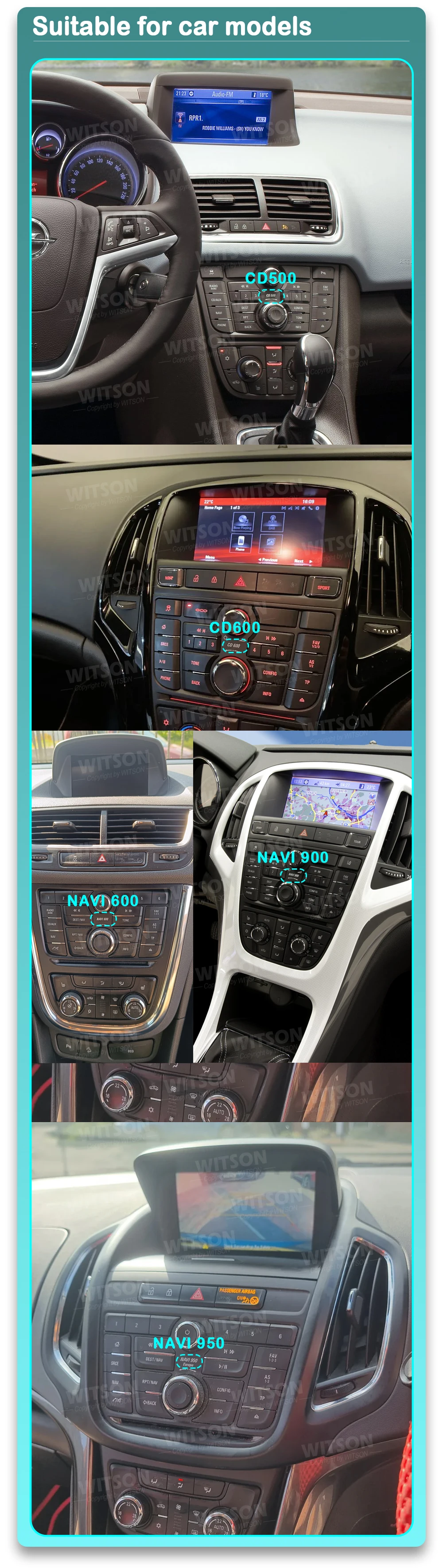 OEM Wireless Carplay สําหรับ Opel Regal Vauxhall Insignia Mokka Astra Insignia Meriva B Zafira 2011-2015 Android Auto Interface กล่อง