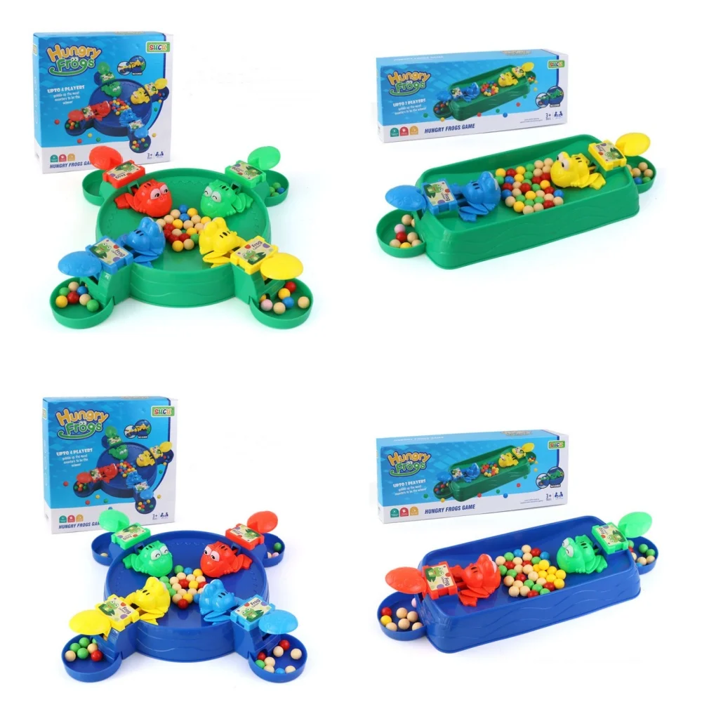 لعبة الفاصوليا لتناول الضفادع ، لعبة شطرنج الضفدع التفاعلية ، حفلة عائلية ، لعبة منافسة متعددة اللاعبين ، 2-4 لاعبين