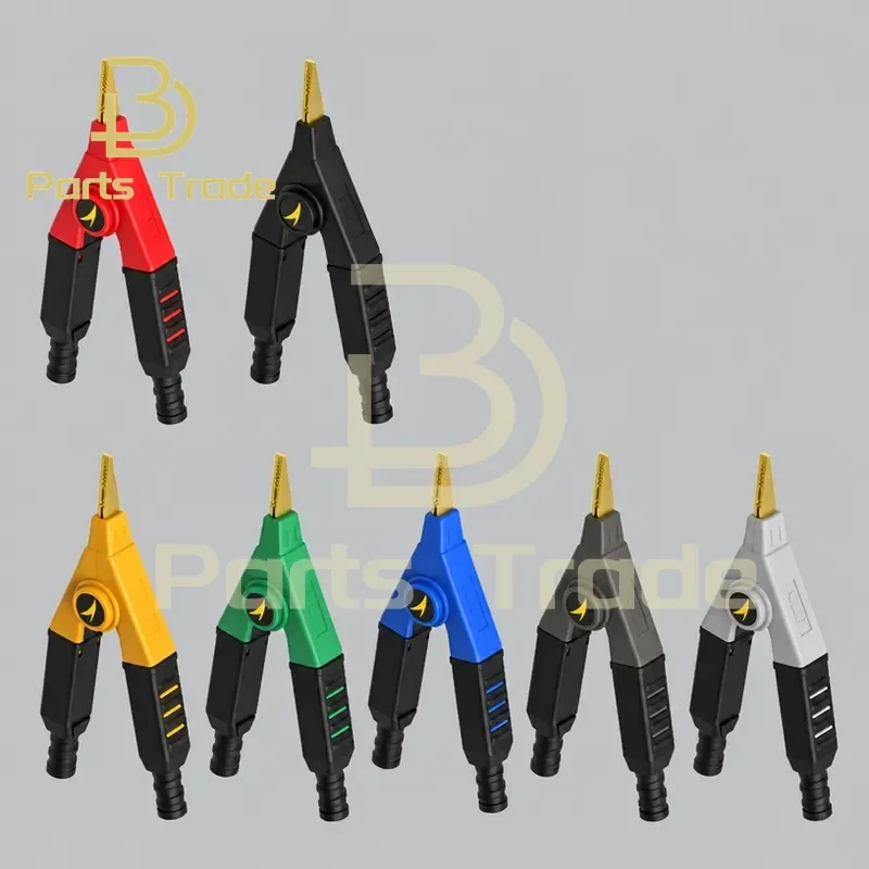 for Kelvin Test Clamp High Quality Pointed Nose Positive Negative Pure Copper Gold plated 4 wire Clamp