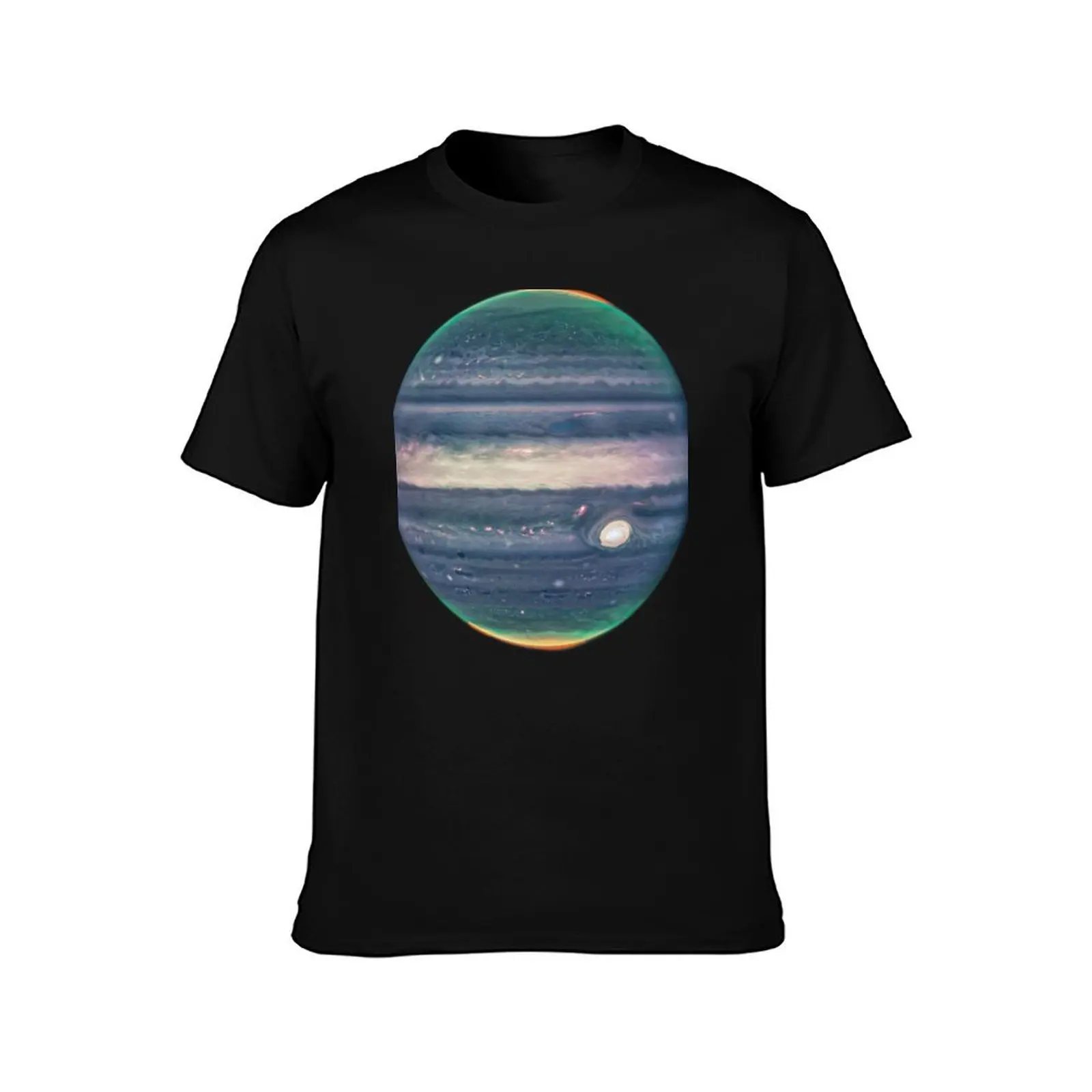 James Webb Space Telescope Jupiter Auroras Hazes NIRCam Photo T-Shirt Gym Exercise Short Sleeve T-Shirt