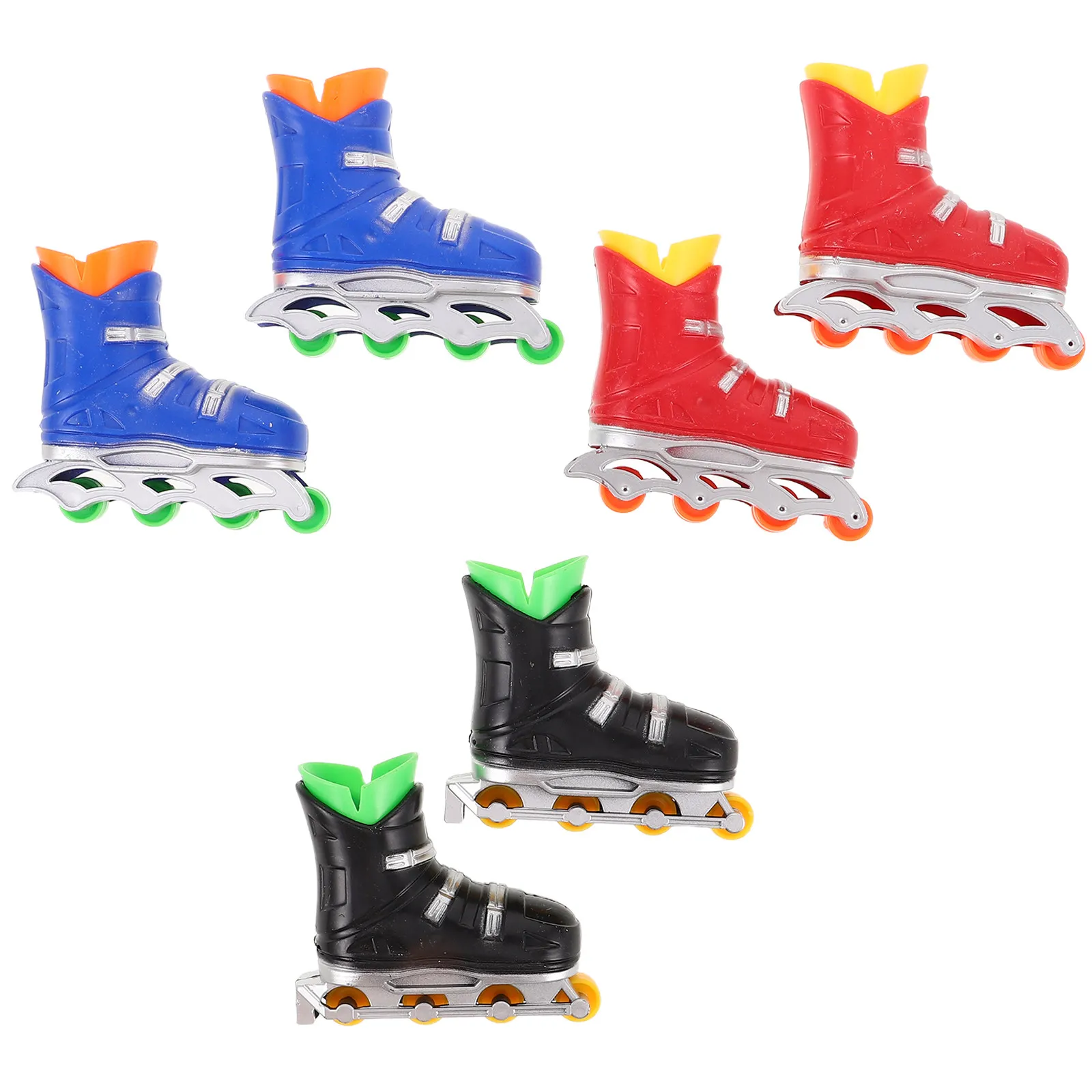 

6Pairs Mini Finger Skateboards Realistic Skating Design Portable Lightweight Desktop Entertainment for Kids Adults Coordination