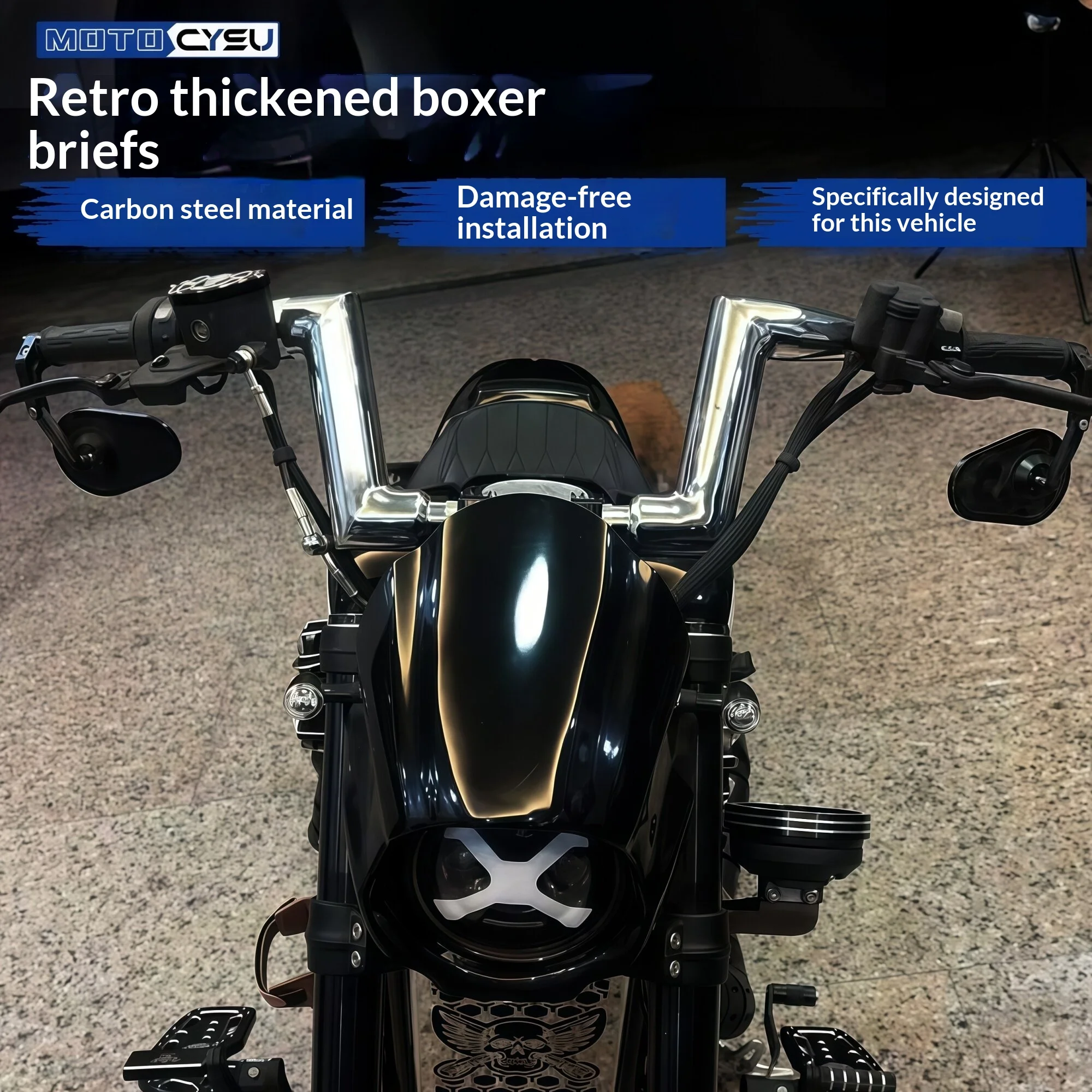 【Premium】For Greystone 707 modified handlebars, thickened steering handles with 2-inch flat angle handlebars, Greystone 707