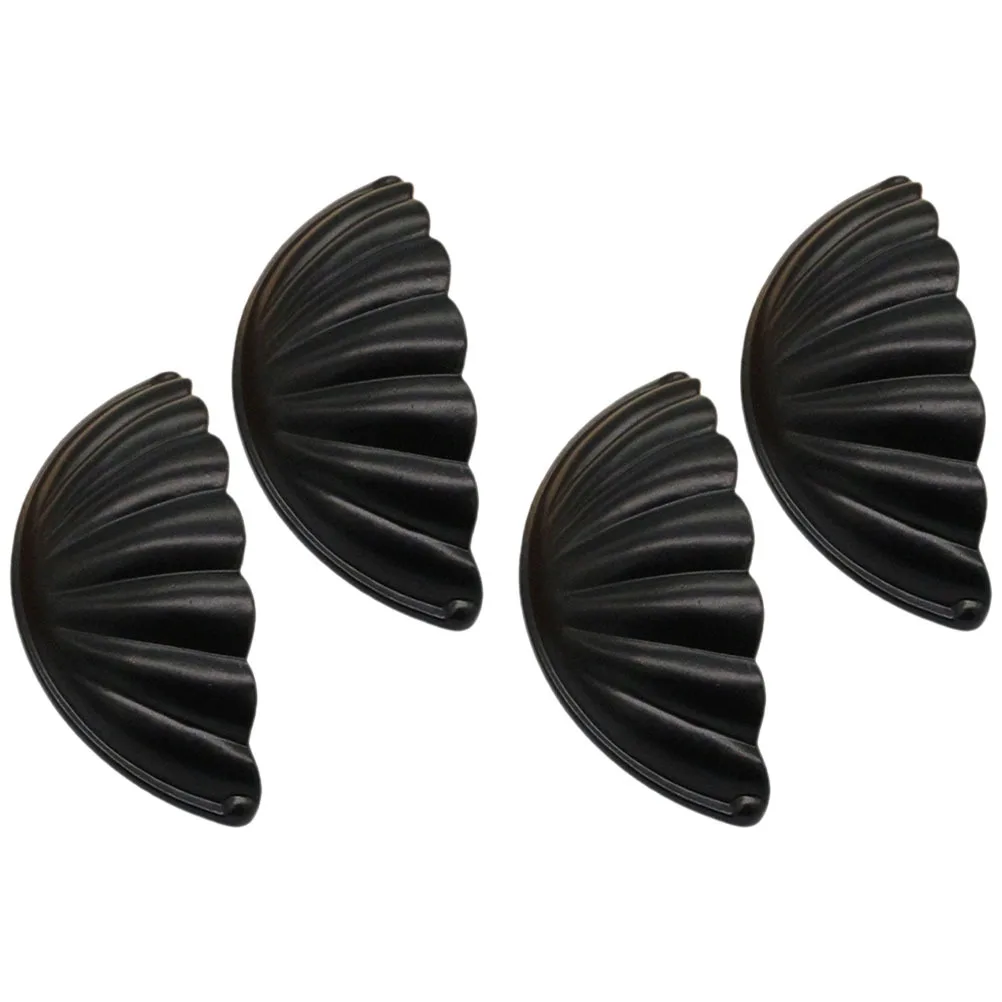 

4pcs Vintage Shell Cabinet Knobs Alloy Drawer Pulls Handles For Kitchen Cupboard Wardrobe Furniture Decorative Home Use