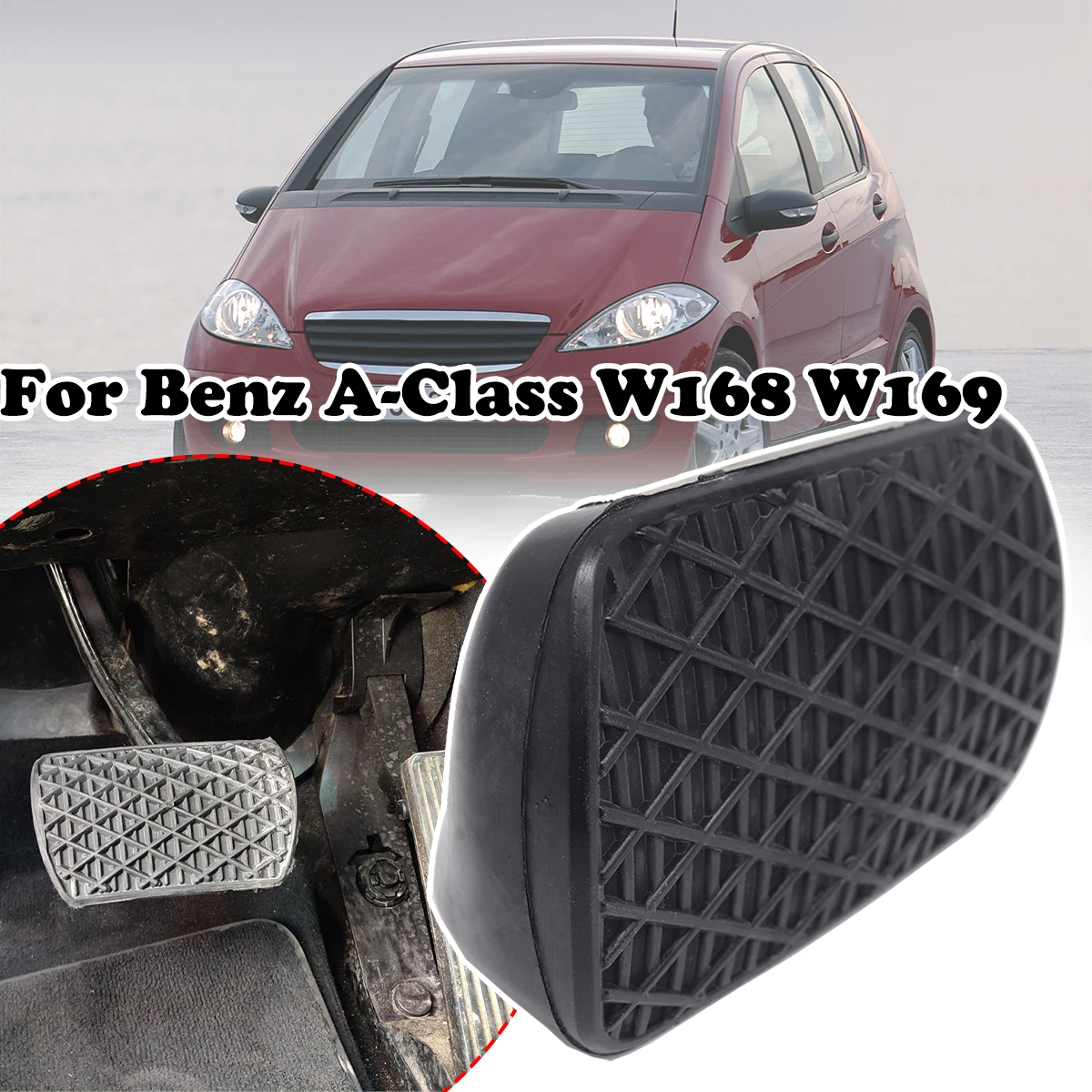 Automatic Brake Pedal Rubber Pad Cover Replance For Benz A-Class W168 W169 A140 A160 A160CDI A170CDI A210 A180CDI A200 A200CDI