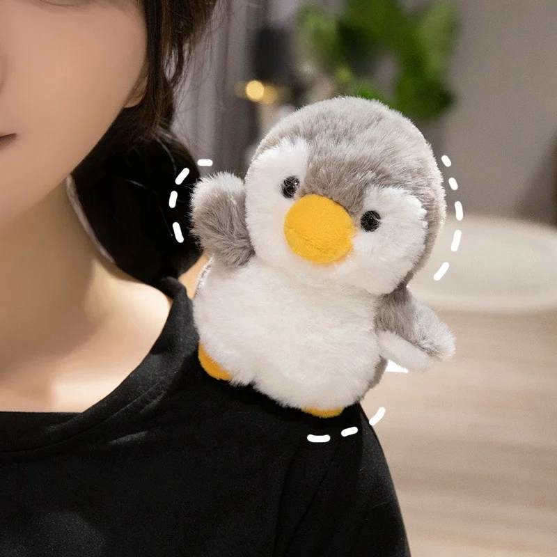 10 Kinds Of Animals Plush Toys With Magnets Can Stand On Your Shoulder Cartoon Cute Stuffed Dolls Birthday Gifts For Kids