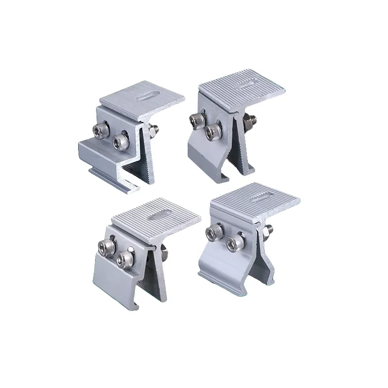 8Pcs Solar Mounting Panel Clamp Aluminum Alloy Clip For Tin Roof