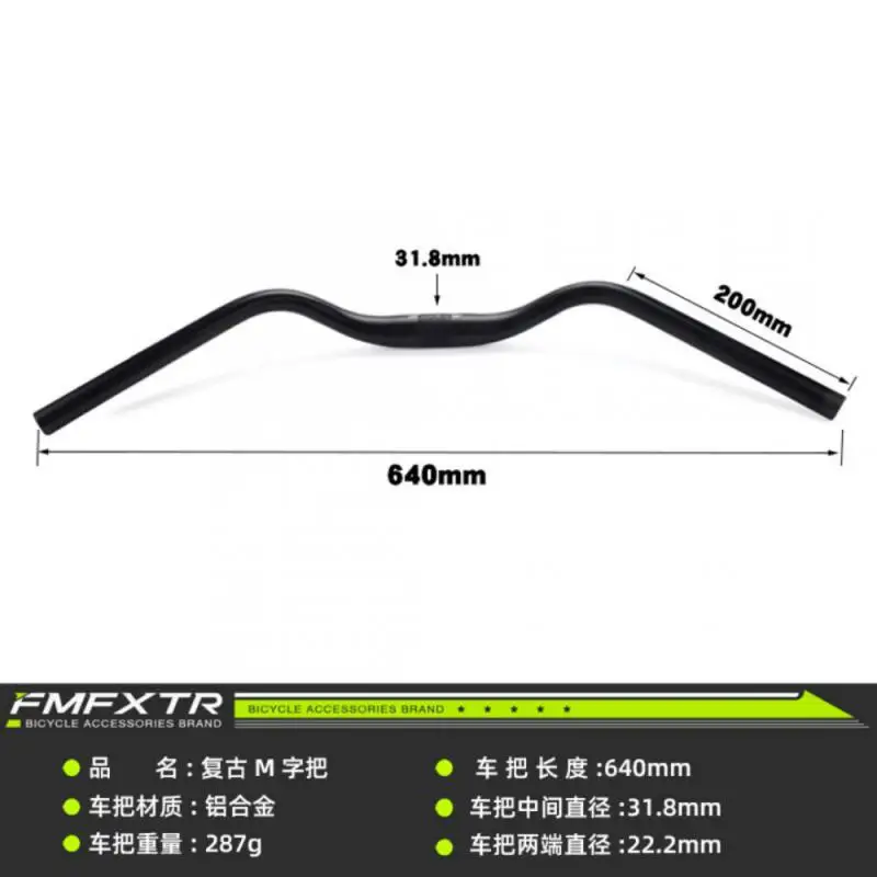 Manillar de golondrina para bicicleta de 31,8 Mm, aleación de aluminio tipo M, comodidad Retro, piezas de bicicleta de carretera y ciudad, manillar, piezas de ciclismo