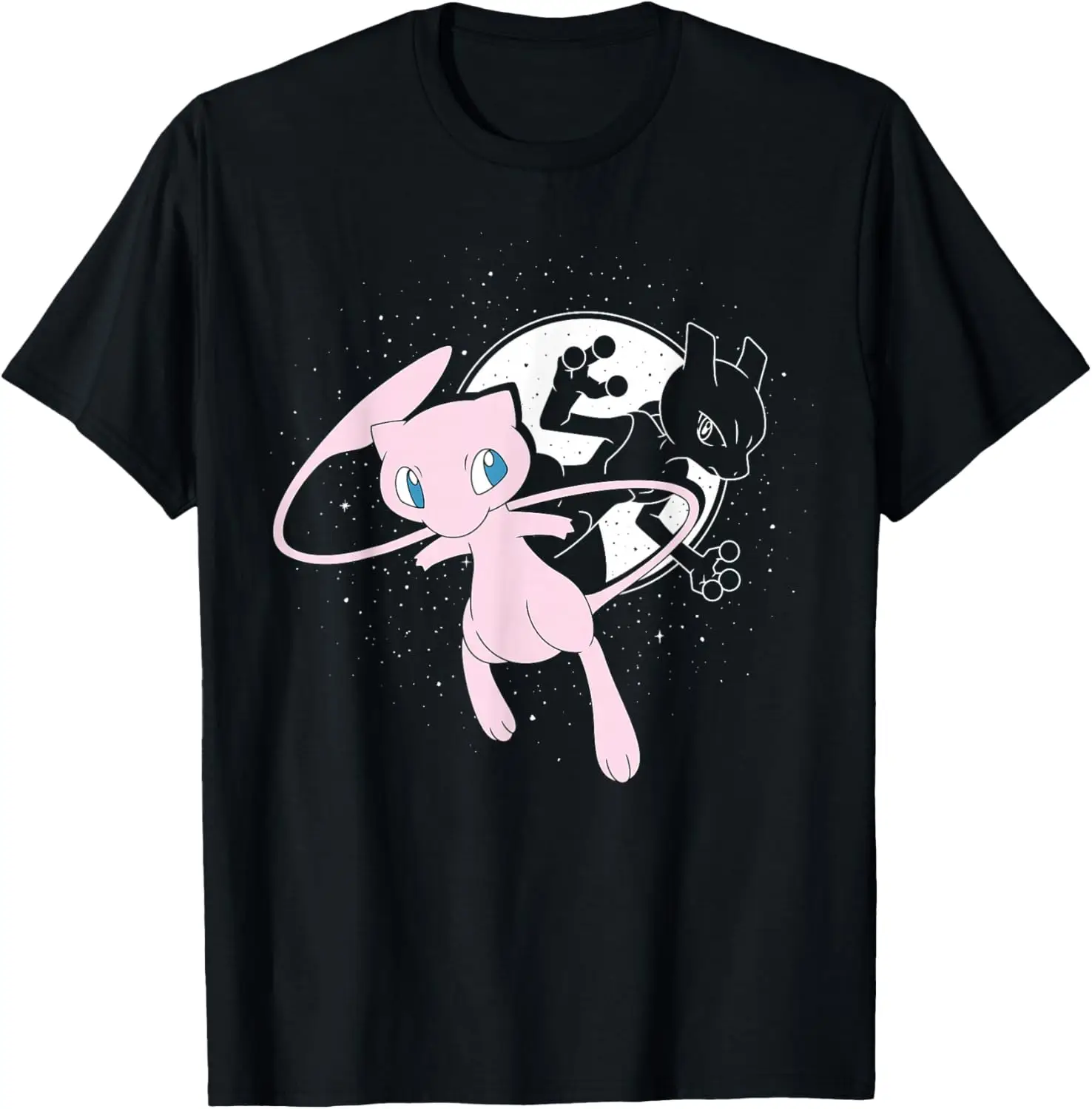 Pokémon - Celestial Mew & Mewtwo Moon T-Shirt S-6XL
