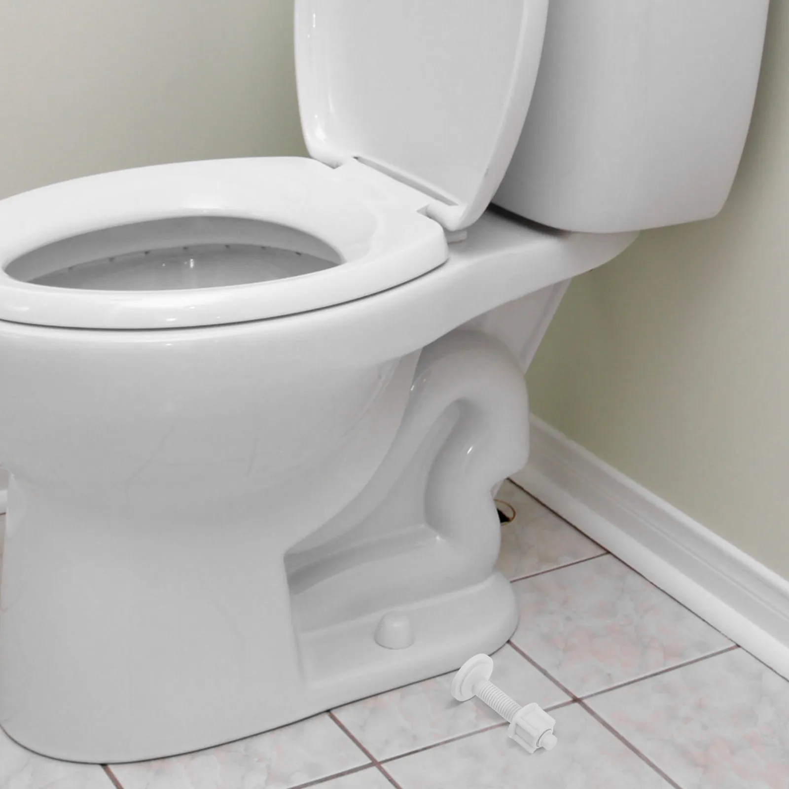 

2Pcs Toilet Seat Hardware Set Plastic Toilet Bolts Screws and Nuts for Easy Installation Removal Universal Compatibility