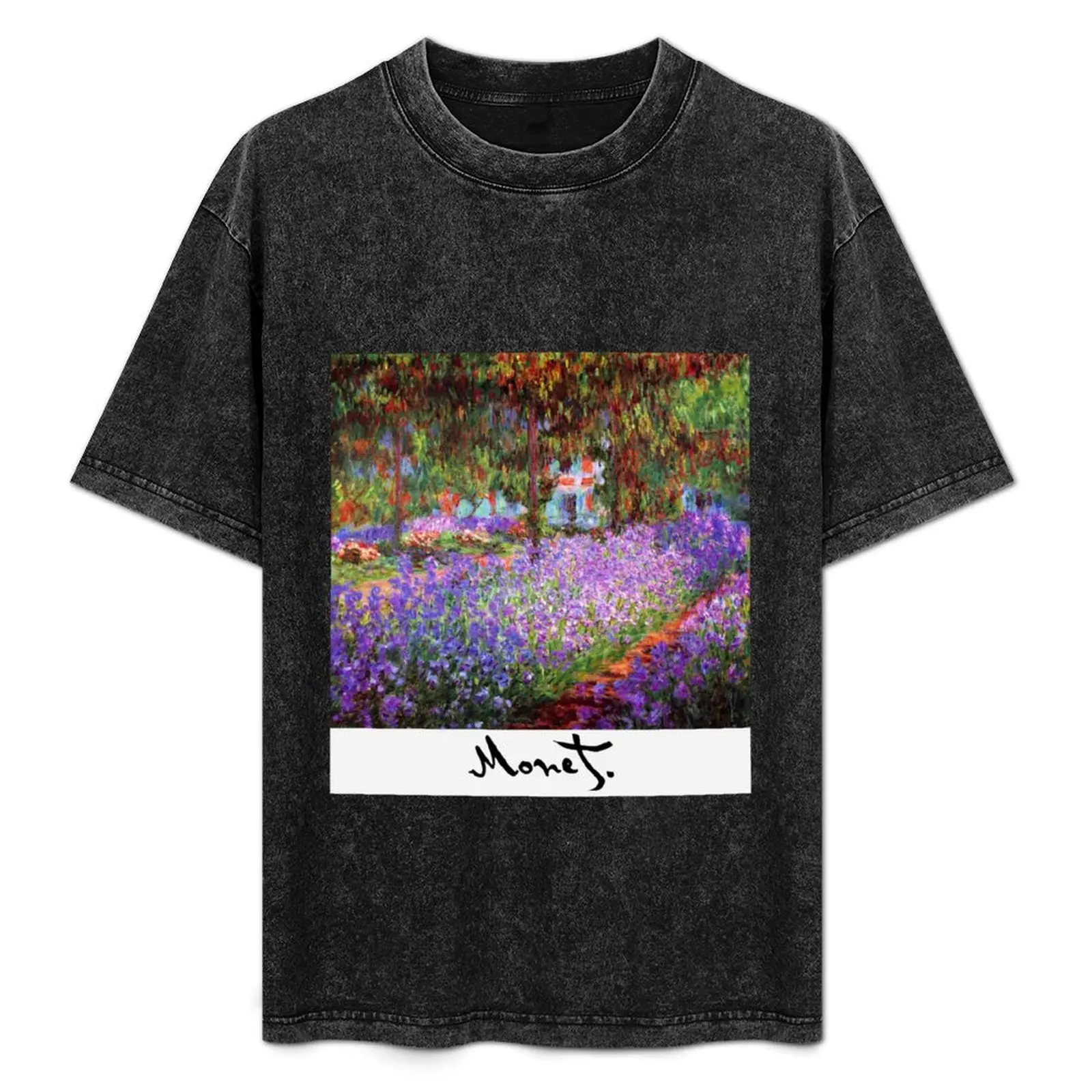 

Monet - Flower Garden (Violet) T-Shirt shirts graphic cute clothes summer top vintage heavy weight t shirts for men