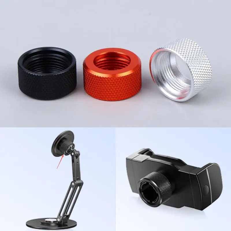 17mm Ball Head Nut Tightening Nut Fastener For Universal Phone Holder Car Mount Desktop Stand Aluminum Alloy