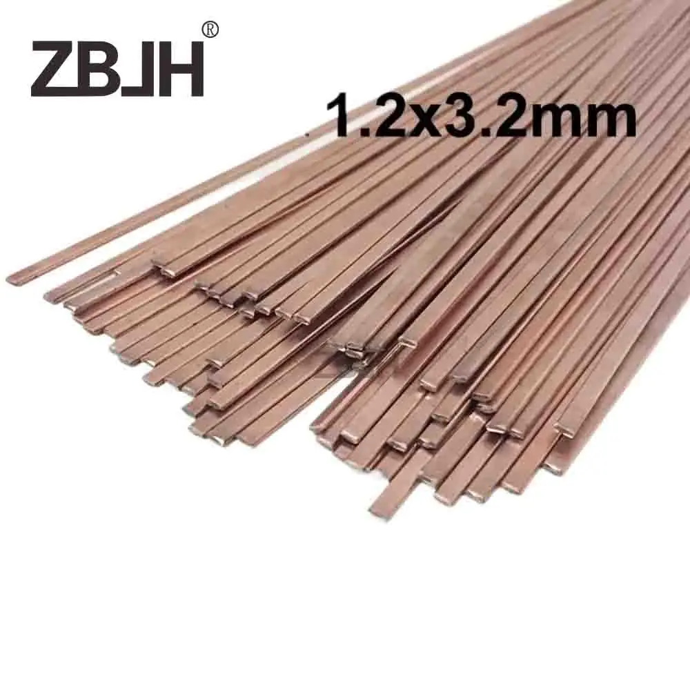 L201 Phosphor Bronze Brazing Rod (BCu93P), Flat & Round Strip, for Refrigerator and AC Copper Pipe
