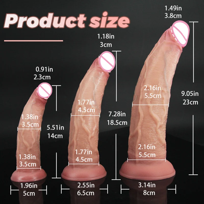 Realistic Skin Dildo For Women Soft Small Penis Dick Suction Cup Anal Plug Butt Plug Adult Vagina Masturbation Sex Toy for Women view 3