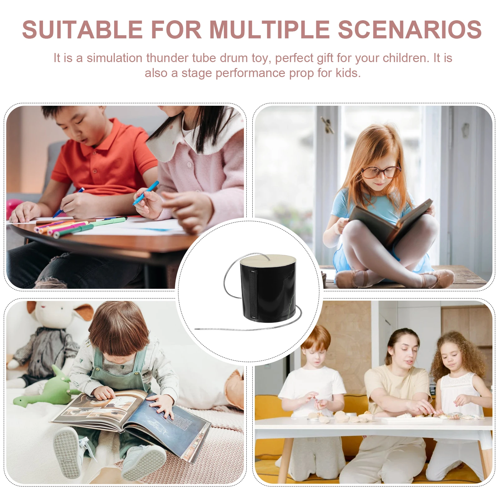 

Dubbing Spring Drum Kids Musical Instrument Safe Smooth Edges for Creative Performance Use Toy Simulation Toy