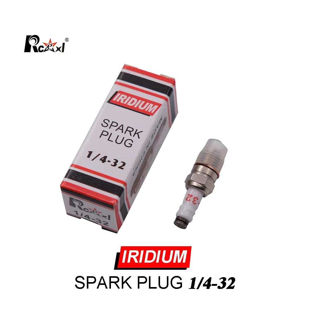 Rcexl 1/4-32 ME8 ME-8 /ME8 Iridium Spark Plug for RC JBA NGH RCGF Gasoline Engine Model Plane Accessories