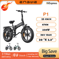 ENGWE P1 20'' folding electric bike, 250W motor, 36V 13Ah battery, 25km/h, 7 speeds