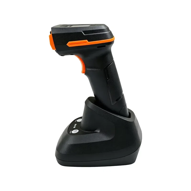 HC-882BTP Industrial 1D 2D Barcode Scanner with Display Screen Wireless Charging Base Rugged Design for Factory