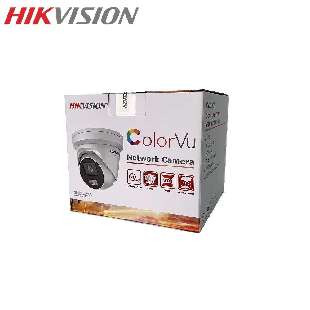 

HIKVISION DS-2CD2347G2-LU Full ColorVu 4MP Dome IP Camera Support Hik-Connect APP PoE IR 30M Waterproof