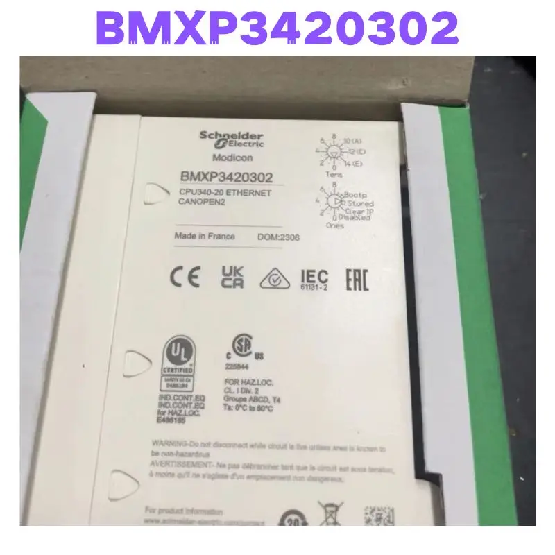 

Новый Модуль PLC BMXP3420302 протестирован