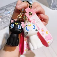 Kawaii Sailor Moon Keychain Anime Cartoon Doll Cute Bag Pendant Accessories Car Keychain Couple Good Friend Birthday Gift