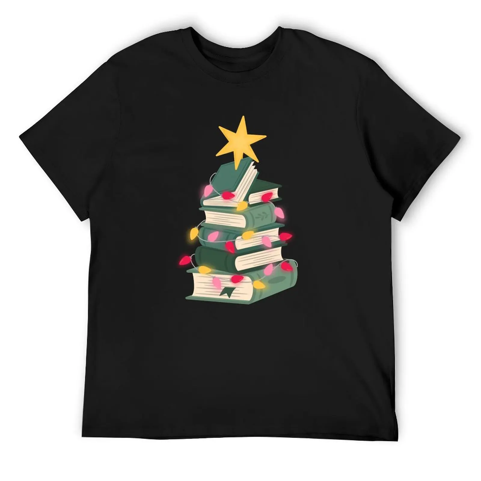 

bookish christmas tree T-Shirt korean fashion oversized designer shirts custom shirt mens designer clothes